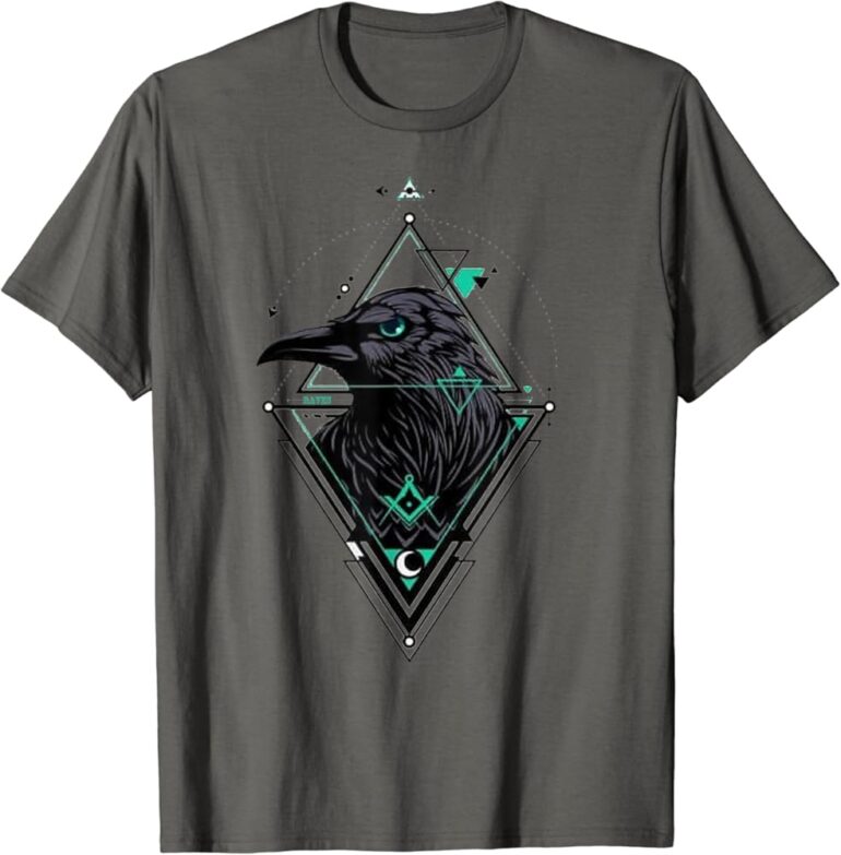 Slipknot Merch Crowz Raven Style Cyan T Shirt Cool