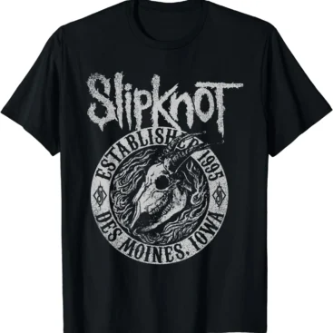Slipknot Merch Iowa T-Shirt Black