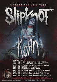 Slipknot Prepare For Hell UK Tour Poster